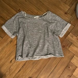 NWOT Crop Sweatshirt Tee